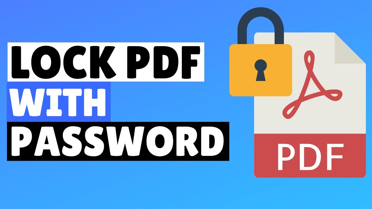 17. Lock PDF file with password